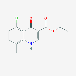 molecular formula C13H12ClNO3 B187700 Ethyl 5-chloro-8-methyl-4-oxo-1,4-dihydroquinoline-3-carboxylate CAS No. 351893-52-2