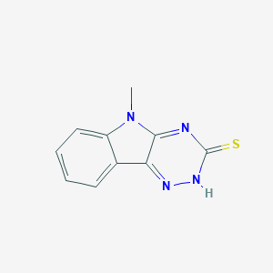 molecular formula C10H8N4S B187704 5-甲基-1,2,4-三氮杂[5,6-b]吲哚-3-硫醇 CAS No. 4046-70-2