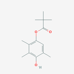 molecular formula C14H20O3 B018771 1-Pivaloyl-2,3,5-trimethylhydroquinone CAS No. 112109-69-0