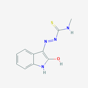 molecular formula C10H10N4OS B187710 1-Methyl-3-[(2-oxoindol-3-yl)amino]thiourea CAS No. 51449-14-0