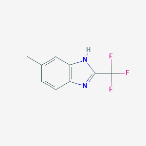 molecular formula C9H7F3N2 B187711 6-methyl-2-(trifluoromethyl)-1H-benzimidazole CAS No. 399-77-9