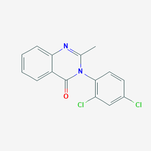 B187713 3-(2,4-Dichlorophenyl)-2-methyl-4(3H)-quinazolinone CAS No. 4285-65-8