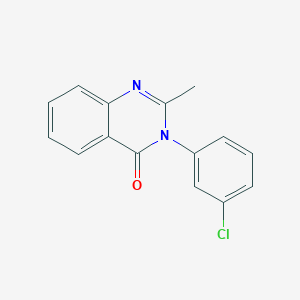 molecular formula C15H11ClN2O B187714 4(3H)-Quinazolinone, 3-(m-chlorophenyl)-2-methyl- CAS No. 340-94-3