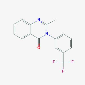 molecular formula C16H11F3N2O B187715 2-Methyl-3-(3-trifluoromethyl-phenyl)-3H-quinazolin-4-one CAS No. 1788-98-3