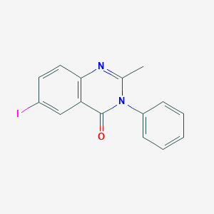 molecular formula C15H11IN2O B187717 6-iodo-2-methyl-3-phenylquinazolin-4-one CAS No. 4449-71-2