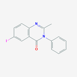 molecular formula C15H11IN2O B187717 4(3H)-Quinazolinone, 6-iodo-2-methyl-3-phenyl- CAS No. 4449-71-2