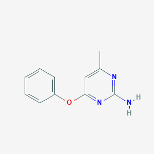 molecular formula C11H11N3O B187724 2-Amino-4-phenoxy-6-methylpyrimidine CAS No. 22370-25-8