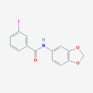 molecular formula C14H10INO3 B187731 N-(1,3-benzodioxol-5-yl)-3-iodobenzamide CAS No. 6183-79-5