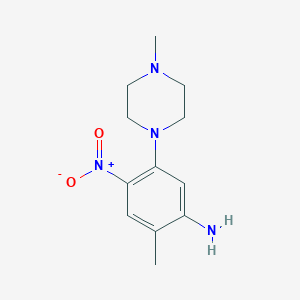 molecular formula C12H18N4O2 B187735 2-Methyl-5-(4-methylpiperazin-1-yl)-4-nitroaniline CAS No. 347355-95-7