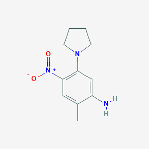 2-Methyl-4-nitro-5-(pyrrolidin-1-yl)aniline
