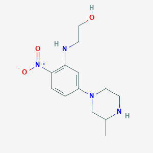 2-{[5-(3-Methylpiperazin-1-yl)-2-nitrophenyl]amino}ethanol