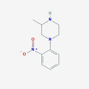 molecular formula C11H15N3O2 B187749 3-甲基-1-(2-硝基苯基)哌嗪 CAS No. 398470-53-6