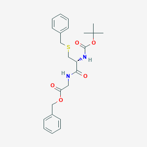 molecular formula C24H30N2O5S B018775 N-Boc-S-Bzl-L-Cys-Gly-OBzl CAS No. 83283-22-1