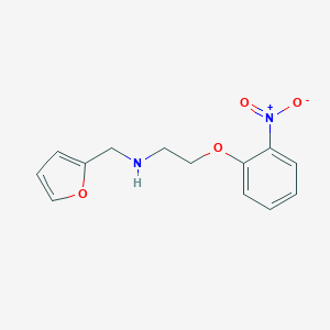 molecular formula C13H14N2O4 B187756 N-(呋喃-2-基甲基)-2-(2-硝基苯氧基)乙胺 CAS No. 91807-47-5