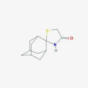 Spiro(thiazolidine-2,2'-tricyclo(3.3.1.1(sup 3,7))decan)-4-one