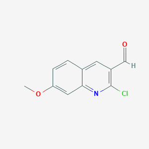 molecular formula C11H8ClNO2 B187766 2-Chloro-7-methoxyquinoline-3-carbaldehyde CAS No. 68236-20-4