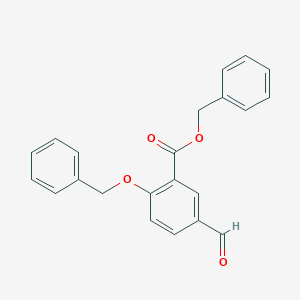molecular formula C22H18O4 B018777 Benzyl 2-benzyloxy-5-formylbenzoate CAS No. 150258-60-9