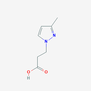 molecular formula C7H10N2O2 B187772 3-(3-methyl-1H-pyrazol-1-yl)propanoic acid CAS No. 72145-00-7