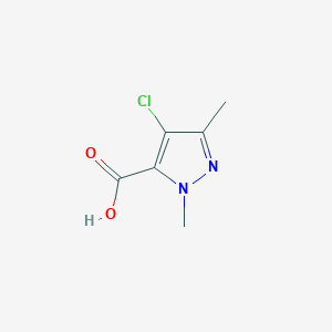 molecular formula C6H7ClN2O2 B187774 4-氯-1,3-二甲基-1H-吡唑-5-羧酸 CAS No. 98198-65-3
