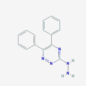 molecular formula C15H13N5 B187776 3-Hydrazino-5,6-diphenyl-1,2,4-triazine CAS No. 21383-24-4