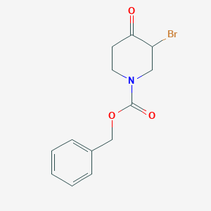 molecular formula C13H14BrNO3 B187778 Benzyl 3-bromo-4-oxopiperidine-1-carboxylate CAS No. 174184-13-5