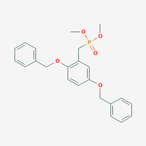 molecular formula C23H25O5P B018778 Dimethyl [(2,5-Dibenzyloxy)phenylmethyl]phosphonate CAS No. 135203-64-4