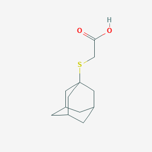 molecular formula C12H18O2S B187780 (1-金刚烷硫基)乙酸 CAS No. 95769-28-1