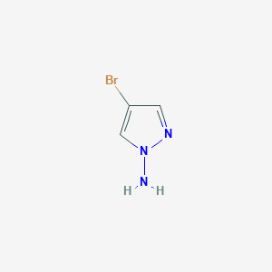 B187782 4-Bromo-1H-pyrazol-1-amine CAS No. 122481-11-2