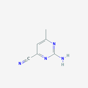 molecular formula C6H6N4 B187784 2-amino-6-methylpyrimidine-4-carbonitrile CAS No. 64376-14-3