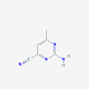 molecular formula C6H6N4 B187784 2-Amino-4-cyano-6-methylpyrimidine CAS No. 64376-14-3