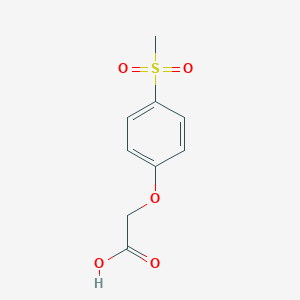 molecular formula C9H10O5S B187785 2-(4-methanesulfonylphenoxy)acetic acid CAS No. 42288-41-5