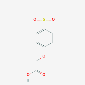molecular formula C9H10O5S B187785 Acetic acid, 2-(4-(methylsulfonyl)phenoxy)- CAS No. 42288-41-5