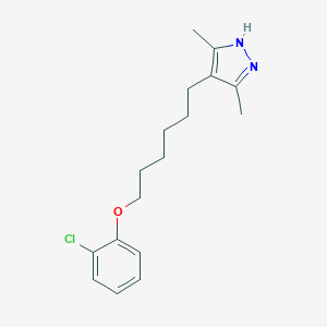 molecular formula C17H23ClN2O B187787 4-[6-(2-chlorophenoxy)hexyl]-3,5-dimethyl-1H-pyrazole CAS No. 5361-03-5