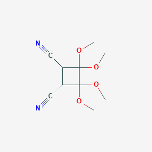 molecular formula C10H14N2O4 B187793 3,3,4,4-Tetramethoxycyclobutane-1,2-dicarbonitrile CAS No. 88460-06-4