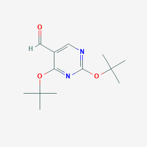 molecular formula C13H20N2O3 B187803 2,4-Di-tert-butoxypyrimidine-5-carbaldehyde CAS No. 172949-72-3