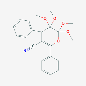 5,5,6,6-tetramethoxy-2,4-diphenyl-4H-pyran-3-carbonitrile