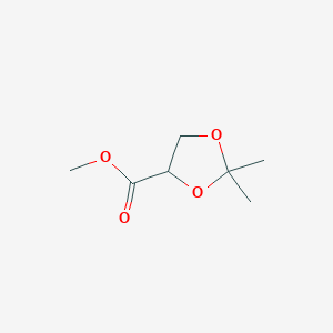 molecular formula C7H12O4 B018781 Methyl 2,2-dimethyl-1,3-dioxolane-4-carboxylate CAS No. 108865-84-5