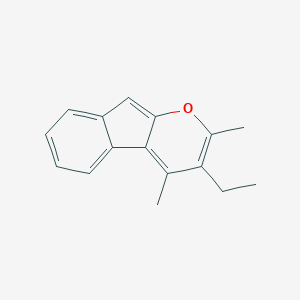 molecular formula C16H16O B187815 3-Ethyl-2,4-dimethylindeno[2,1-b]pyran CAS No. 62096-40-6