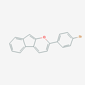 molecular formula C18H11BrO B187816 2-(4-Bromophenyl)indeno[2,1-b]pyran CAS No. 62096-35-9