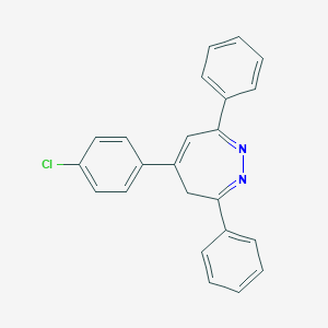 molecular formula C23H17ClN2 B187819 5-(4-Chlorophenyl)-3,7-diphenyl-4H-1,2-diazepine CAS No. 25649-73-4