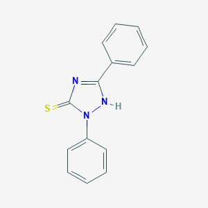 molecular formula C14H11N3S B187825 2,5-diphenyl-1,2-dihydro-3H-1,2,4-triazole-3-thione CAS No. 5055-73-2