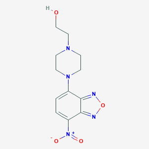 molecular formula C12H15N5O4 B187829 1-Piperazineethanol, 4-(7-nitrobenzofurazan-4-yl)- CAS No. 61785-74-8