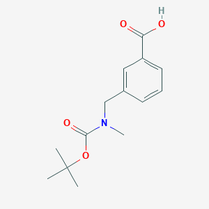molecular formula C14H19NO4 B187831 3-[(Tert-butoxycarbonyl-methyl-amino)-methyl]-benzoic acid CAS No. 155567-87-6