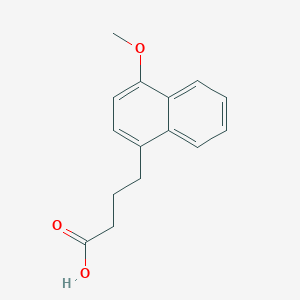 molecular formula C15H16O3 B187846 4-(4-Methoxynaphthalen-1-yl)butanoic acid CAS No. 10465-20-0