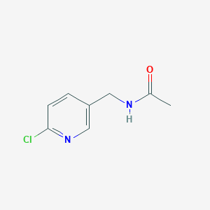 molecular formula C8H9ClN2O B187848 N-[(6-chloropyridin-3-yl)methyl]acetamide CAS No. 175424-74-5
