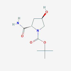 molecular formula C10H18N2O4 B187850 (2S,4R)-1-Boc-2-carbamoyl-4-hydroxypyrrolidine CAS No. 109384-24-9