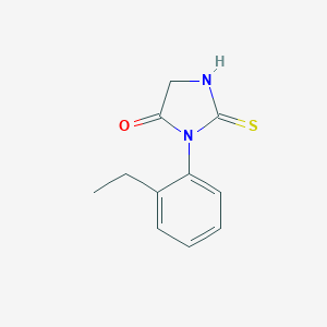 B187852 1-(2-Ethylphenyl)-2-mercapto-1H-imidazol-5(4H)-one CAS No. 186822-57-1