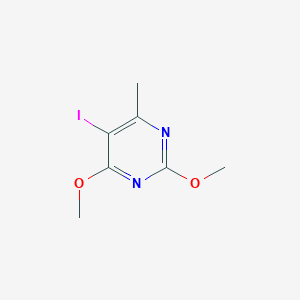 molecular formula C7H9IN2O2 B187856 5-Iodo-2,4-dimethoxy-6-methylpyrimidine CAS No. 107166-93-8