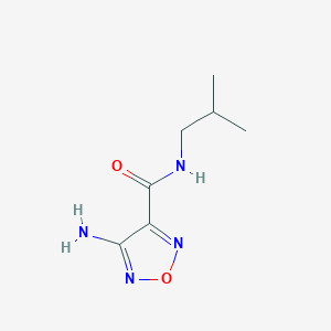 molecular formula C7H12N4O2 B187858 4-amino-N-isobutyl-1,2,5-oxadiazole-3-carboxamide CAS No. 405278-58-2