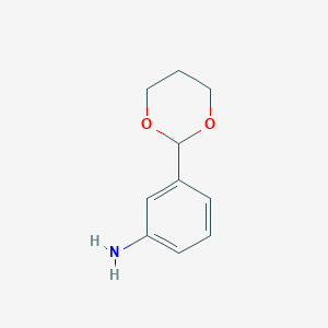 molecular formula C10H13NO2 B187860 3-(1,3-Dioxan-2-yl)aniline CAS No. 168551-56-2